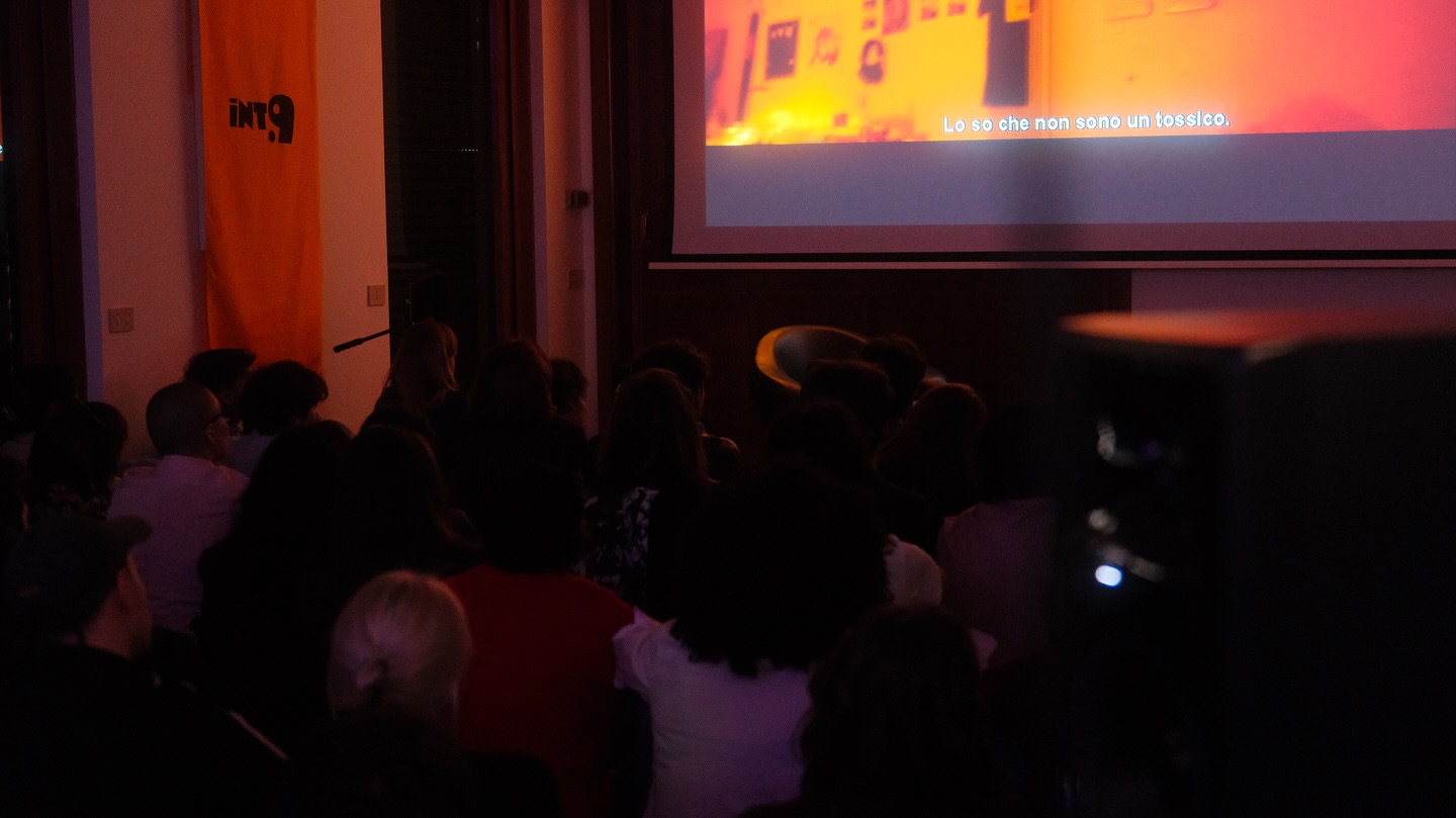 Proiezione in sala con il pubblico